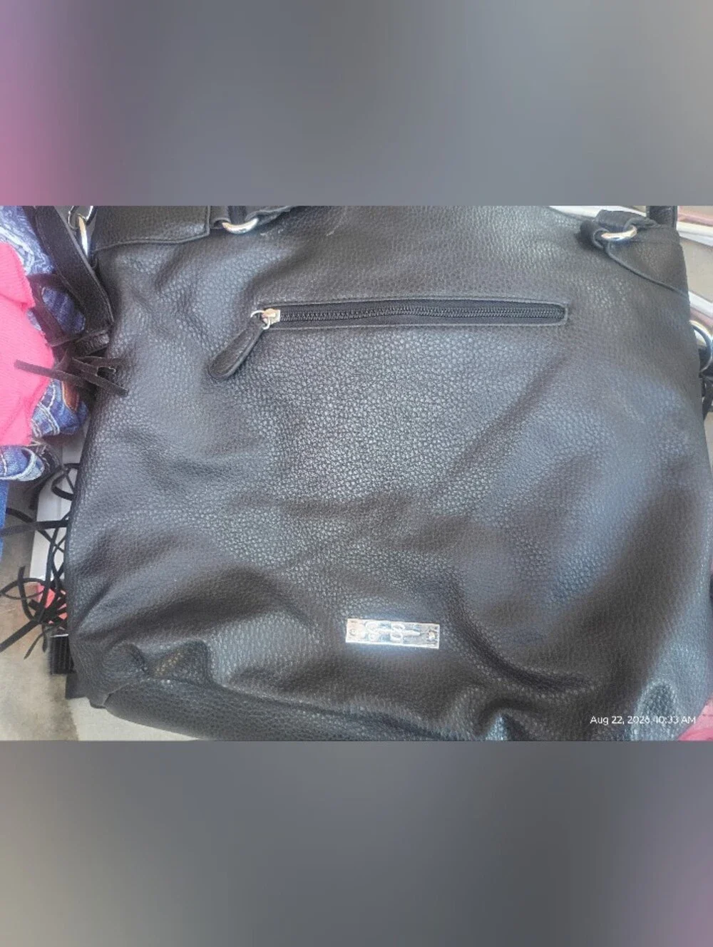 Black Leather Jessica Simpson Bag